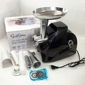 М'ясорубка Suntera SMG-5425B, електрична м'ясорубка з насадками, електром'ясорубка для шатківниці. Зображення №5