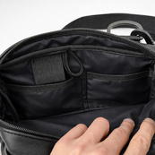 Мужская сумка месенджер из натуральной кожи, вместительная кожаная сумка через плечо. Изображение №4