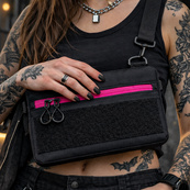 Молодежная сумка для патчей, нагрудная сумка через плечо унисекс, мессенджер женский - мужской. Изображение №4