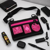 Молодежная сумка для патчей, нагрудная сумка через плечо унисекс, мессенджер женский - мужской. Изображение №7