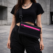 Молодежная сумка для патчей, нагрудная сумка через плечо унисекс, мессенджер женский - мужской. Изображение №15