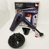 Фен з втягуючим шнуром Adler AD 2273 2400Вт. Зображення №2