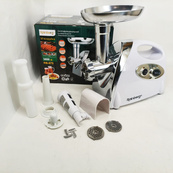 М'ясорубка Rainberg RB-675 3800Вт із соковижималкою, електрична з насадками для шатківниці White. Зображення №4