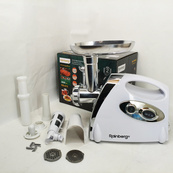 М'ясорубка Rainberg RB-675 3800Вт із соковижималкою, електрична з насадками для шатківниці White. Зображення №6