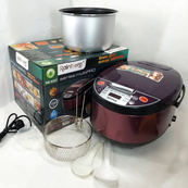 Мультиварка Rainberg RB-6207 З Фритюрницею, 12 Програм, скороварка пароварка мультиварка. Колір коричневий. Зображення №3 Мультиварка Rainberg RB-6207 З Фритюрницею, 12 Програм, скороварка пароварка мультиварка. Колір коричневий. Зображення №3