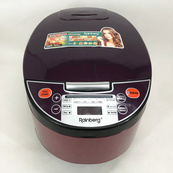 Мультиварка Rainberg RB-6207 З Фритюрницею, 12 Програм, скороварка пароварка мультиварка. Колір коричневий. Зображення №6 Мультиварка Rainberg RB-6207 З Фритюрницею, 12 Програм, скороварка пароварка мультиварка. Колір коричневий. Зображення №6