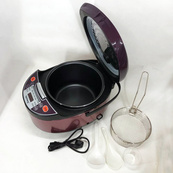 Мультиварка Rainberg RB-6207 З Фритюрницею, 12 Програм, скороварка пароварка мультиварка. Колір коричневий. Зображення №8 Мультиварка Rainberg RB-6207 З Фритюрницею, 12 Програм, скороварка пароварка мультиварка. Колір коричневий. Зображення №8