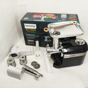 М'ясорубка Rainberg RB-2270 з реверсом та насадками для шатківниці та ковбас 3800Вт Black. Зображення №4