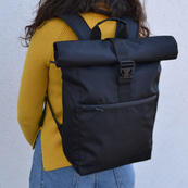 Рюкзак Roll Top мужской-женский для ноутбука городской ролл топ, большой рюкзак для путешествий. Изображение №3 Рюкзак Roll Top мужской-женский для ноутбука городской ролл топ, большой рюкзак для путешествий. Изображение №3