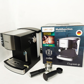 Кавомашина рожкова еспресо Rainberg RB-2273 2200Вт з капучинатором 1.6л, напівавтоматична кавоварка. Зображення №2