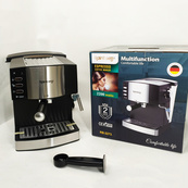 Кавомашина рожкова еспресо Rainberg RB-2273 2200Вт з капучинатором 1.6л, напівавтоматична кавоварка. Зображення №4