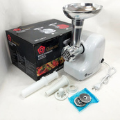 Кухонная электрическая мясорубка Domotec MS-2017 с реверсом 2500Вт, мясорубка для мяса White. Изображение №6