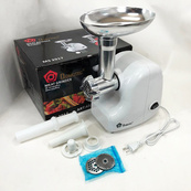 Кухонная электрическая мясорубка Domotec MS-2017 с реверсом 2500Вт, мясорубка для мяса White. Изображение №8