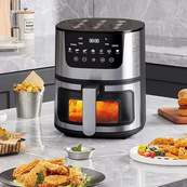 Аерофритюрка для смаження без масла Domotec MS-3221 3500Вт 7л. Зображення №11