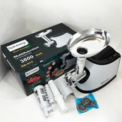 Электромясорубка с соковыжималкой Rainberg RB-674 3000Вт, электромясорубка для шинковки, мощная мясорубка. Изображение №5