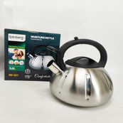 Чайник Rainberg RB-627 із нержавіючої сталі зі свистком. Зображення №4