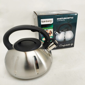 Чайник Rainberg RB-627 із нержавіючої сталі зі свистком. Зображення №6