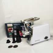 Мясорубка электрическая Rainberg RB-2329 с насадками для колбас кеббе Электромясорубка с реверсом 3000Вт. Изображение №4