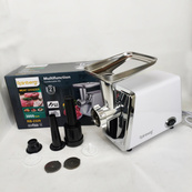 Мясорубка электрическая Rainberg RB-2329 с насадками для колбас кеббе Электромясорубка с реверсом 3000Вт. Изображение №5