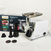 Мясорубка электрическая Rainberg RB-2329 с насадками для колбас кеббе Электромясорубка с реверсом 3000Вт. Изображение №6