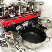 Набір посуду UNIQUE UN-5036 з нержавіючої сталі з товстим 5-ти шаровим дном з кришками 12 предметів. Зображення №16