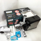 Електрична м'ясорубка Rainberg RB-673 із соковижималкою та шатківницею 9 насадок 3000W з реверсом. Зображення №7