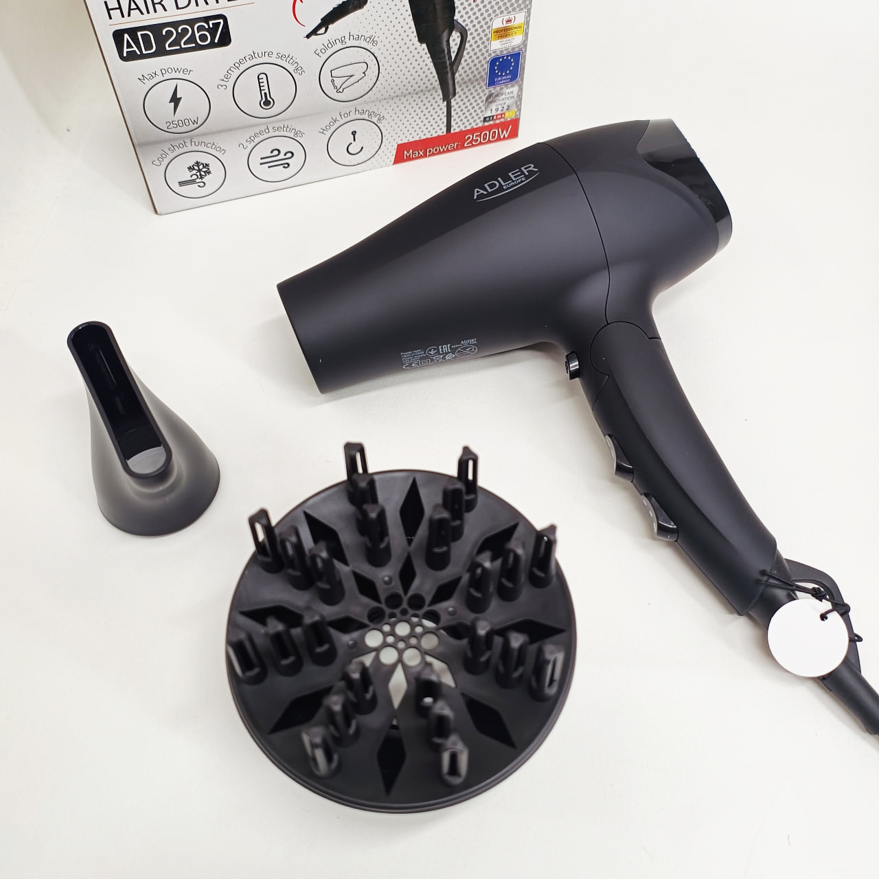 Фен Adler AD 2267 гумовий корпус 2100Вт Фен Adler AD 2267 гумовий корпус 2100Вт