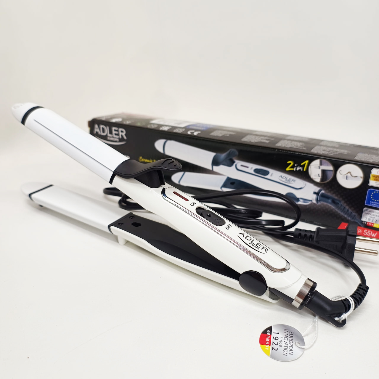 Плойка прасок для волосся Adler AD 2104 50Вт Ceramic Плойка прасок для волосся Adler AD 2104 50Вт Ceramic