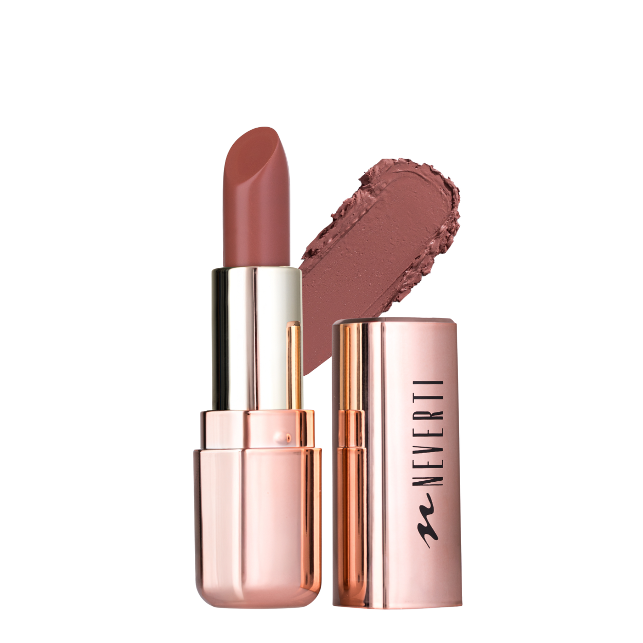 Помада для губ Neverti Matt Idole матова стійка NP705, 108 First Move Світло-коричнева Помада для губ Neverti Matt Idole матова стійка NP705, 108 First Move Світло-коричнева