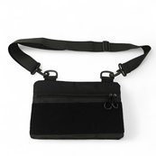 Молодіжна тактична сумка для патчів на плече з 4 кишенями black. Зображення №8 Молодіжна тактична сумка для патчів на плече з 4 кишенями black. Зображення №8