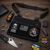 Молодіжна тактична сумка для патчів на плече з 4 кишенями black. Зображення №22 Молодіжна тактична сумка для патчів на плече з 4 кишенями black. Зображення №22