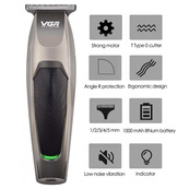 Беспроводная машинка Для Стрижки Волос VGR V-030 Бoдигpуммep, подстригательная машинка профессиональная. Изображение №4