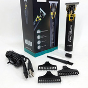 Машинка для стрижки VGR V-082 акумуляторна бездротова професійна + 3 насадки триммер для волосся. Зображення №2