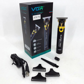 Машинка для стрижки VGR V-082 акумуляторна бездротова професійна + 3 насадки триммер для волосся. Зображення №12