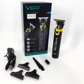 Машинка для стрижки VGR V-082 акумуляторна бездротова професійна + 3 насадки триммер для волосся. Зображення №13
