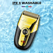 Профессиональная электробритва VGR V-383 Finale Shaver с подставкой, машинка мужская для бритья. Изображение №7