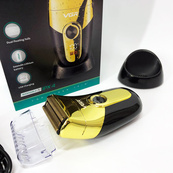 Профессиональная электробритва VGR V-383 Finale Shaver с подставкой, машинка мужская для бритья. Изображение №10