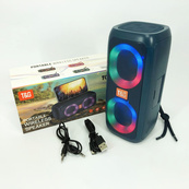Портативна колонка TG333 2x5W з RGB підсвічуванням, гучна блютуз колонка. Колір: синій. Зображення №12