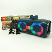 Портативна колонка TG333 2x5W з RGB підсвічуванням, гучна блютуз колонка. Колір: синій. Зображення №15