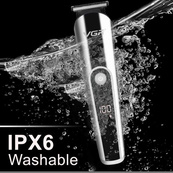 Бездротова машинка для стрижки волосся VGR V-107 тример для бороди та вусів зі змінними насадками. Зображення №4