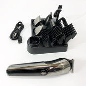 Бездротова машинка для стрижки волосся VGR V-107 тример для бороди та вусів зі змінними насадками. Зображення №16