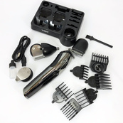 Бездротова машинка для стрижки волосся VGR V-107 тример для бороди та вусів зі змінними насадками. Зображення №18