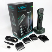 Аккумуляторная беспроводная машинка для стрижки волос VGR V-696 с LED дисплеем и ТУРБО режимом. Изображение №14