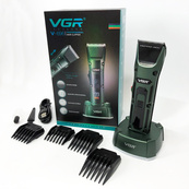 Аккумуляторная беспроводная машинка для стрижки волос VGR V-696 с LED дисплеем и ТУРБО режимом. Изображение №15
