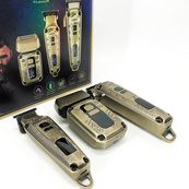 Набор для стрижки волос и бороды с насадками 3в1 VGR V-642 Аккумуляторная машинка с триммером и шейвером. Изображение №18