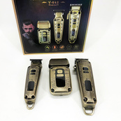 Набор для стрижки волос и бороды с насадками 3в1 VGR V-642 Аккумуляторная машинка с триммером и шейвером. Изображение №20