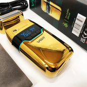 Електробритва Шейвер VGR V-350 чоловіча акумуляторна бритва для гоління з дисплеєм. Колір: золотий. Зображення №2 Електробритва Шейвер VGR V-350 чоловіча акумуляторна бритва для гоління з дисплеєм. Колір: золотий. Зображення №2