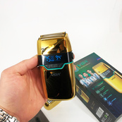 Електробритва Шейвер VGR V-350 чоловіча акумуляторна бритва для гоління з дисплеєм. Колір: золотий. Зображення №6 Електробритва Шейвер VGR V-350 чоловіча акумуляторна бритва для гоління з дисплеєм. Колір: золотий. Зображення №6