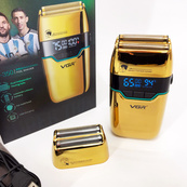 Електробритва Шейвер VGR V-350 чоловіча акумуляторна бритва для гоління з дисплеєм. Колір: золотий. Зображення №8 Електробритва Шейвер VGR V-350 чоловіча акумуляторна бритва для гоління з дисплеєм. Колір: золотий. Зображення №8