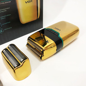 Електробритва Шейвер VGR V-350 чоловіча акумуляторна бритва для гоління з дисплеєм. Колір: золотий. Зображення №15 Електробритва Шейвер VGR V-350 чоловіча акумуляторна бритва для гоління з дисплеєм. Колір: золотий. Зображення №15